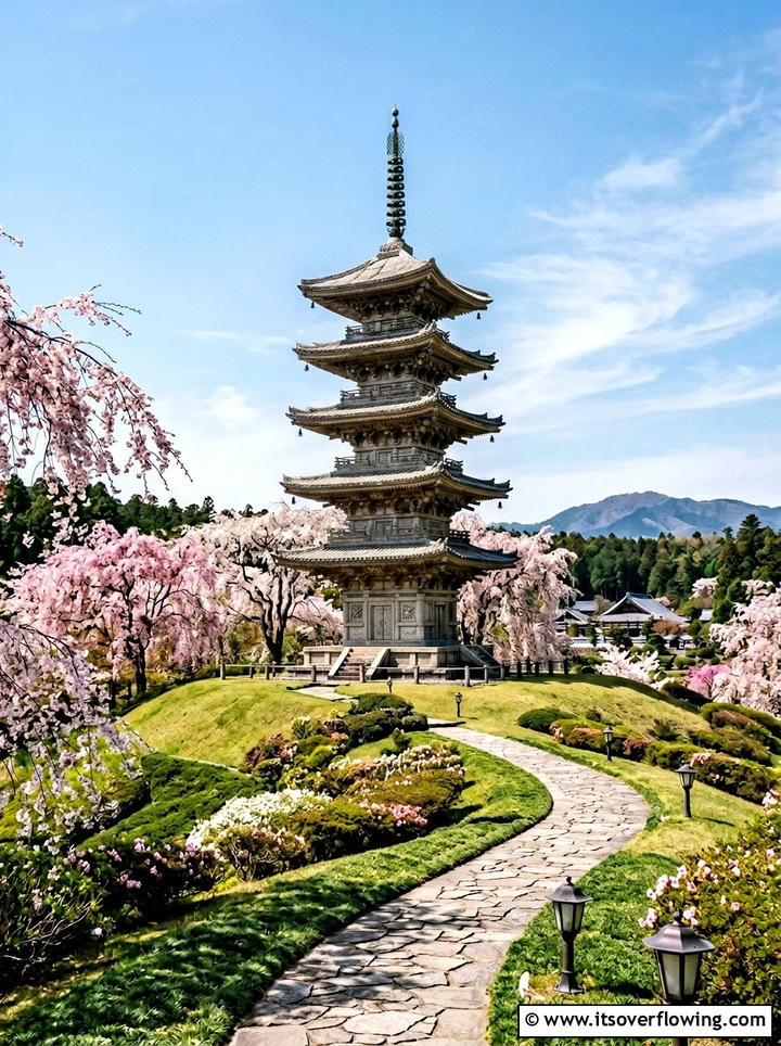 Pagoda Focal Point - 25 backyard ideas with japanese garden