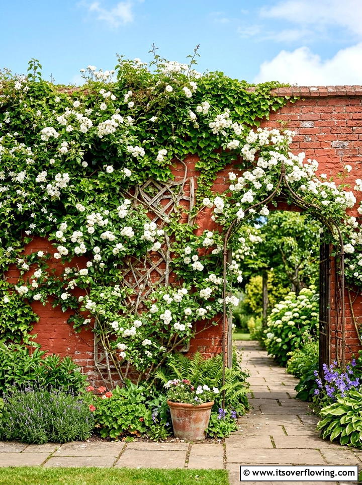 Painted Brick Walls - 25 garden ideas for maximalist style