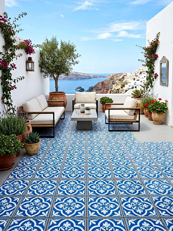 Painted Concrete Paver - 25 backyard decorating ideas on a budget