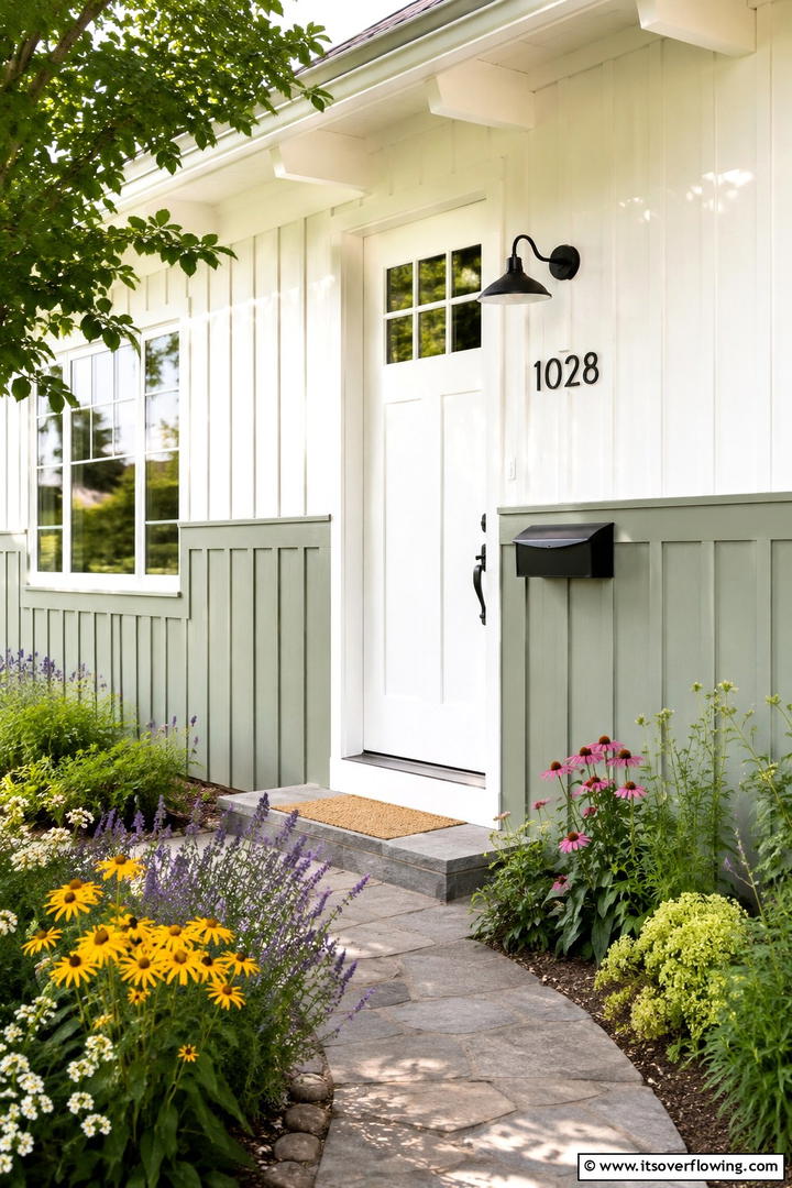 Painted Wood Wainscoting for Customizable Style - 25 Exterior Wainscoting Ideas to Enhance Your Home’s Curb Appeal