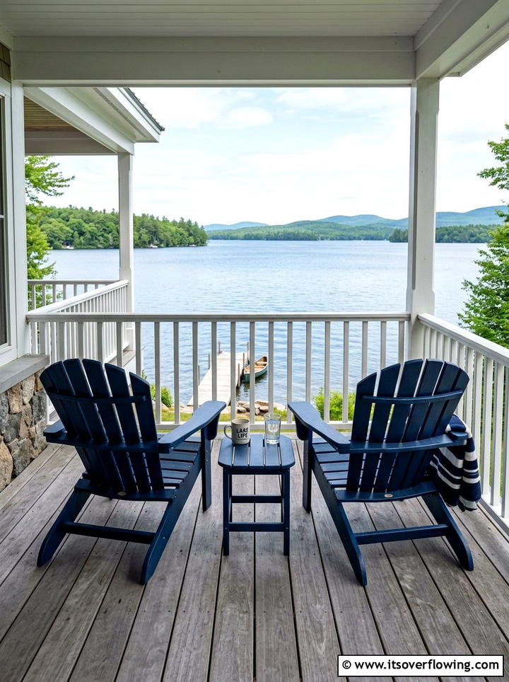 Pair Of Adirondack Chairs - 25 front porch decor ideas with symmetrical layout