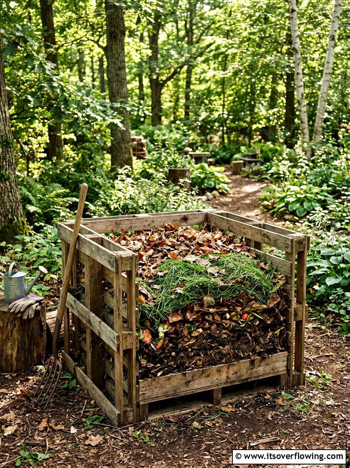 Pallet Compost Bin - 25 cheap garden ideas with pallets
