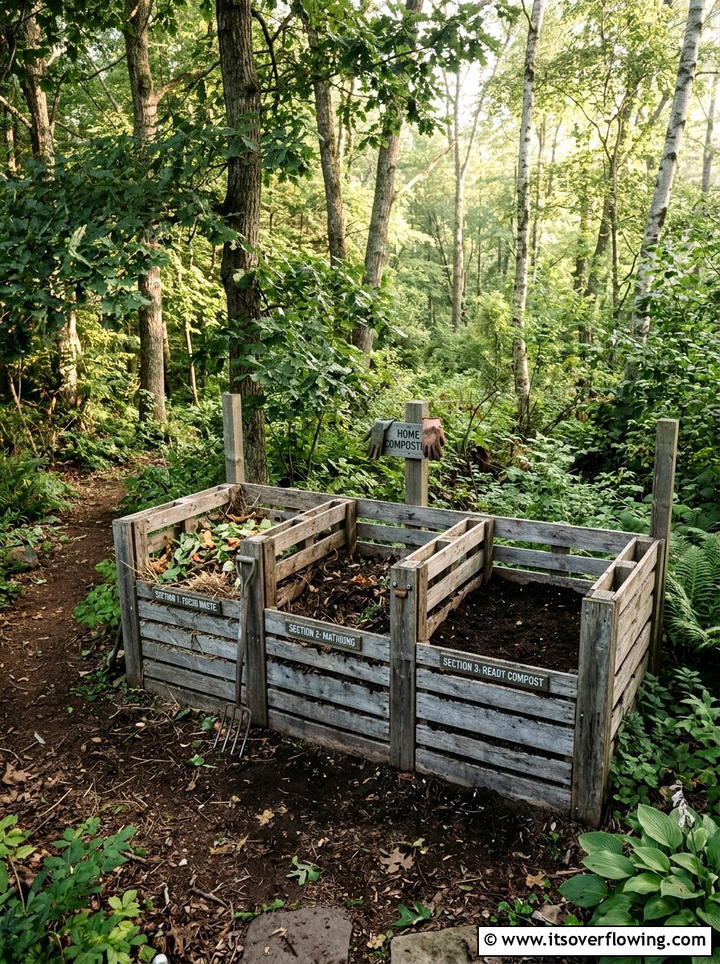 Pallet Compost Bin - 25 upcycled garden ideas with pallets