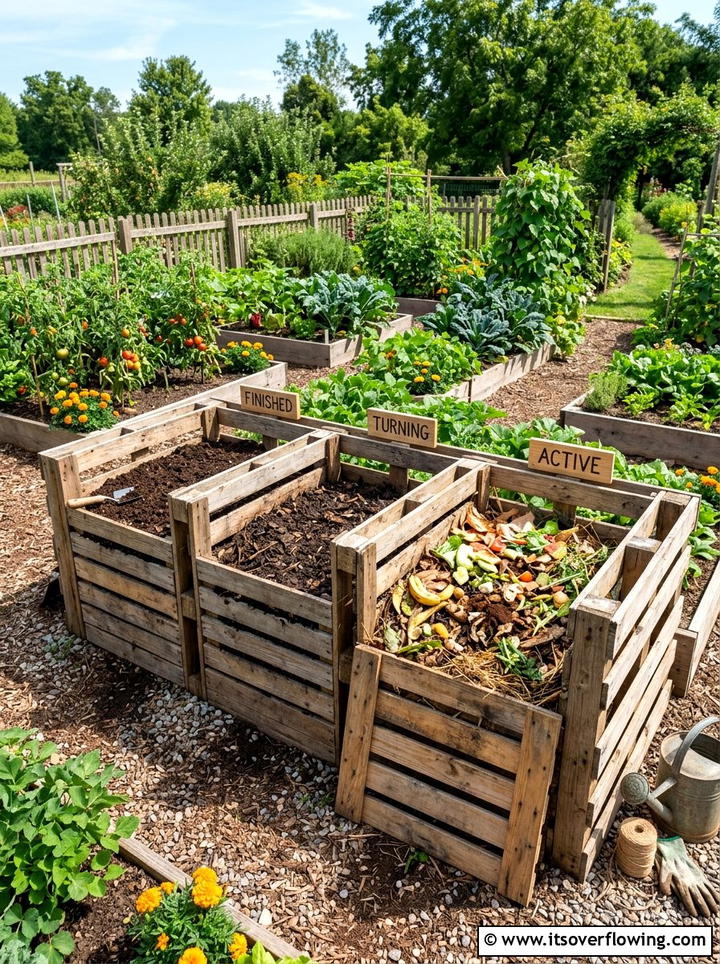 Pallet Compost Bin - 25 backyard decorating ideas with pallet projects