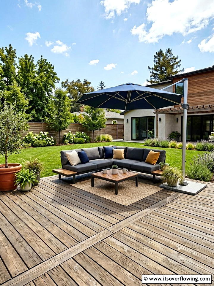 Pallet Deck Flooring - 25 cheap garden ideas with pallets