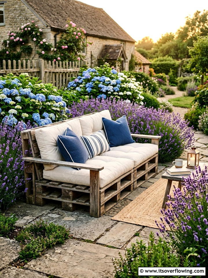 Pallet Garden Bench - 25 garden ideas with pallets