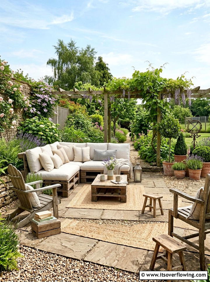 Pallet Garden Furniture - 25 cheap garden ideas