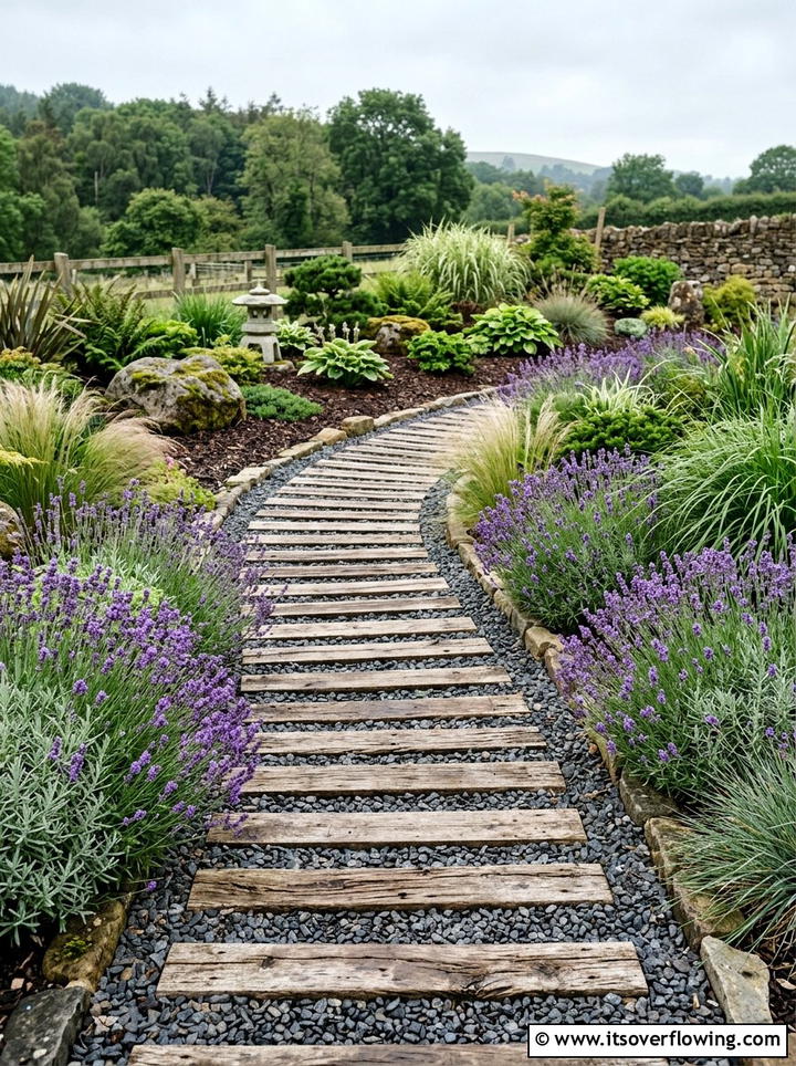 Pallet Garden Path - 25 cheap garden ideas with pallets