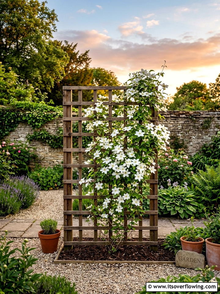 Pallet Garden Trellis - 25 upcycled garden ideas with pallets