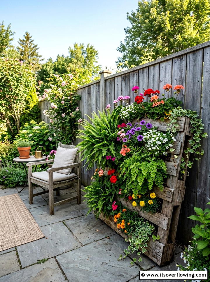 Pallet Garden - 25 cheap garden ideas with vertical gardens