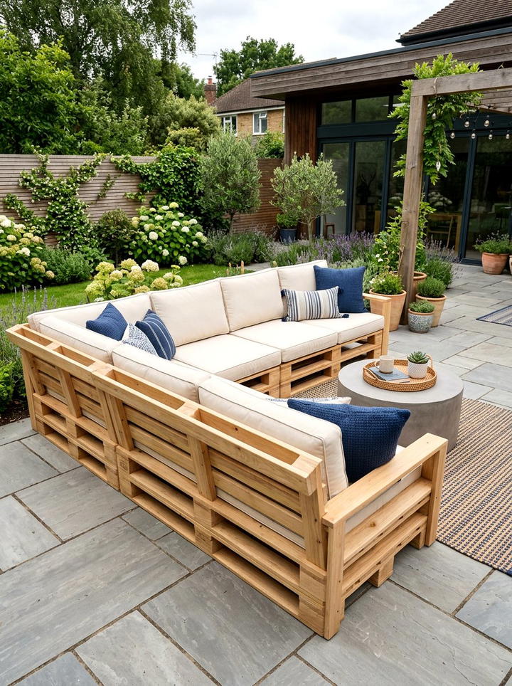 Pallet Outdoor Sofa - 25 backyard decorating ideas diy
