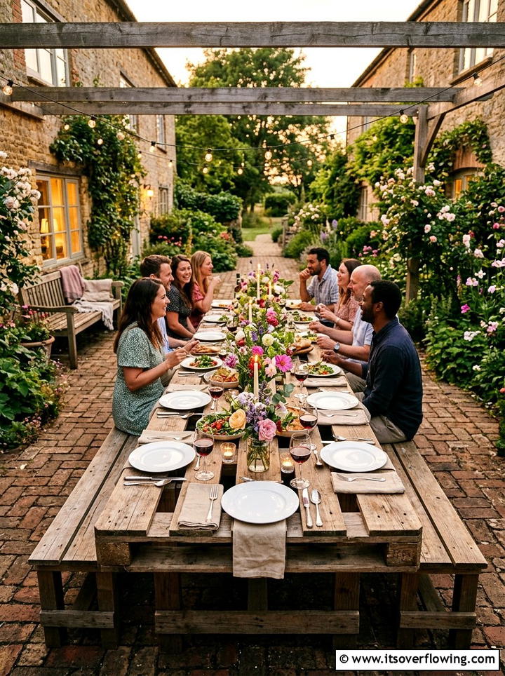 Pallet Outdoor Table - 25 garden ideas with pallets