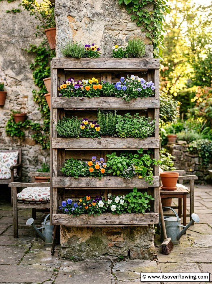 Pallet Planter - 25 garden ideas for small spaces