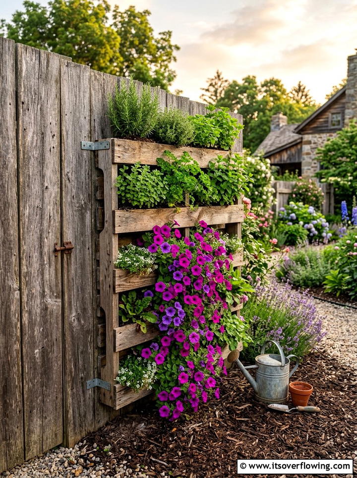 Pallet Planter - 25 recycled garden ideas diy