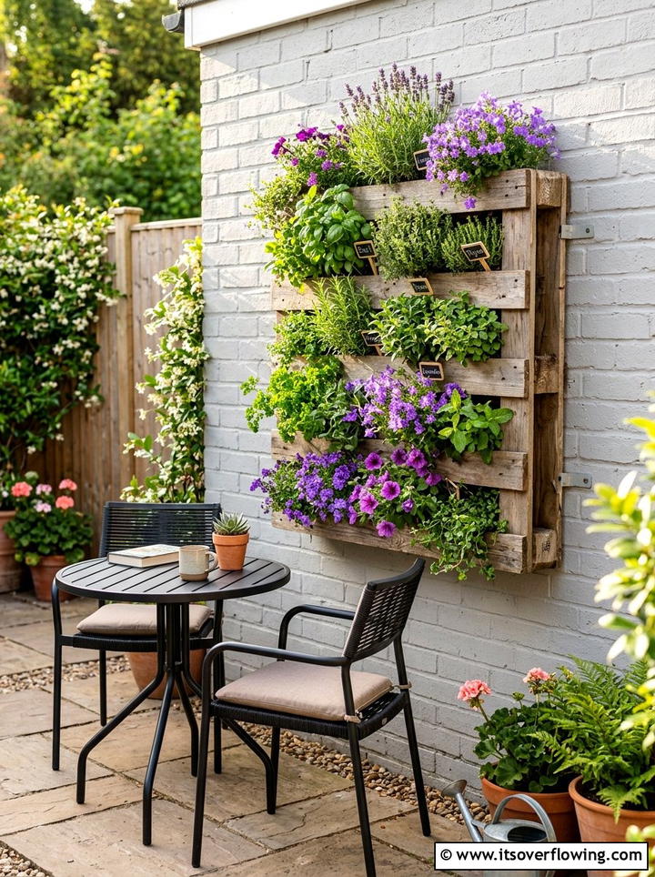 Pallet Planter - 25 upcycled garden ideas for tiny yards