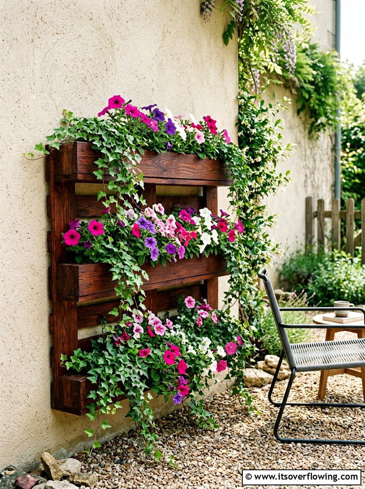 Pallet Planter - 25 cheap garden ideas for small spaces