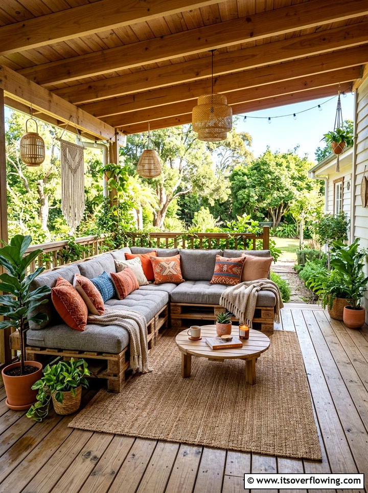 Pallet Porch Sofa - 25 front porch ideas with pallet decor