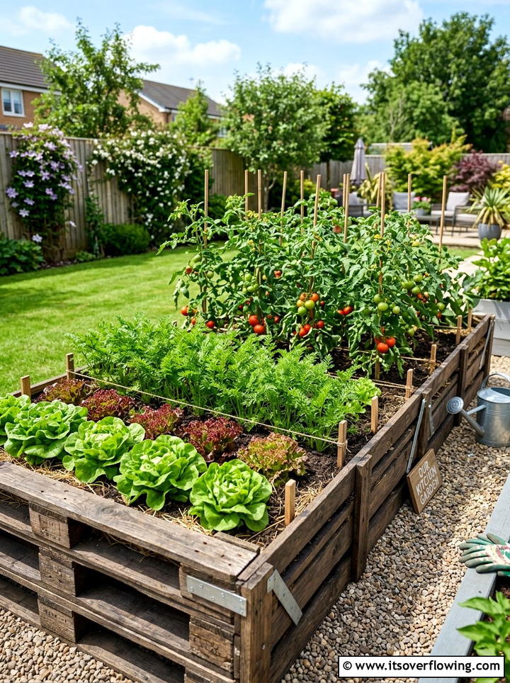 Pallet Raised Bed - 25 garden ideas with pallets