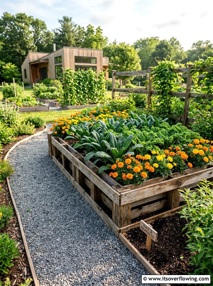 Pallet Raised Bed - 25 cheap garden ideas with pallets