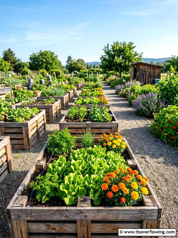 Pallet Raised Beds - 25 upcycled garden ideas for community gardens