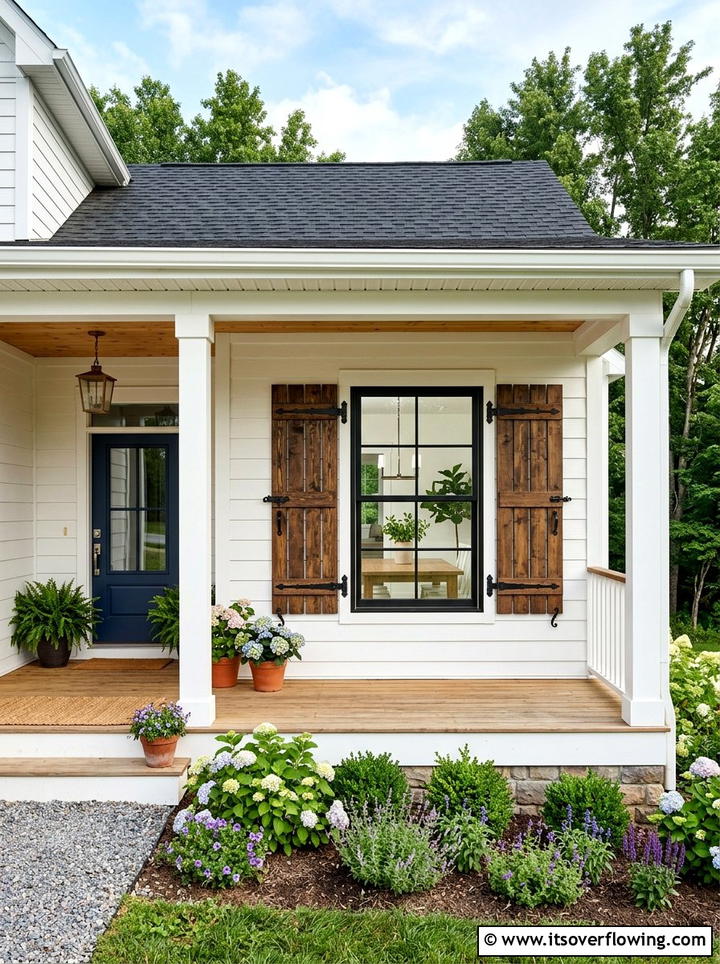 Pallet Shutters - 25 front porch ideas with pallet decor