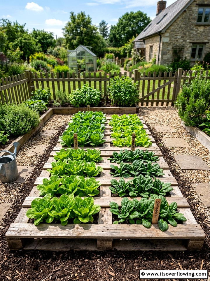 Pallet Vegetable Garden - 25 garden ideas with pallets