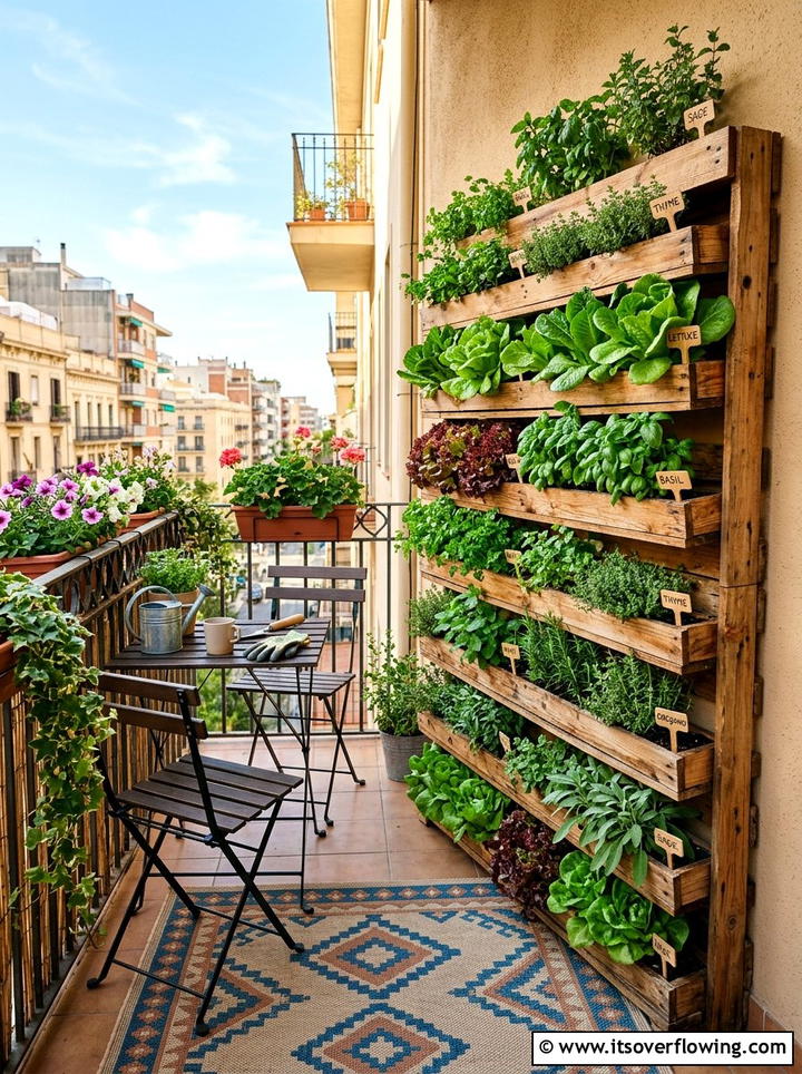 Pallet Vertical Garden - 25 reusing old things ideas for container garden