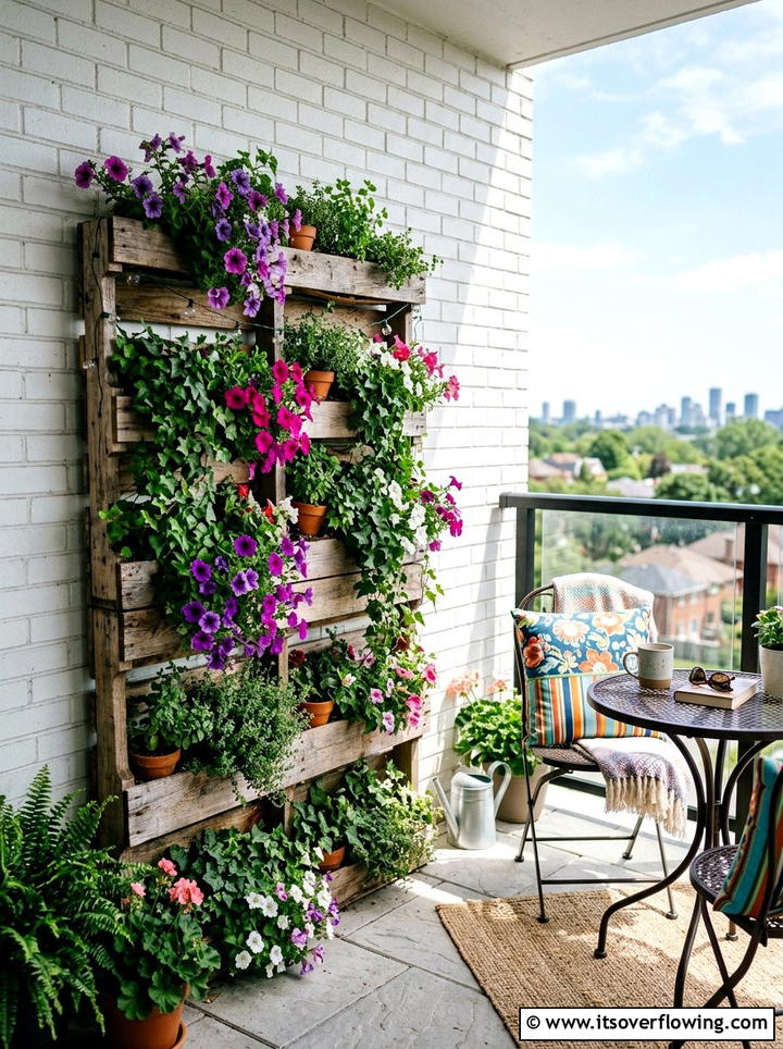 Pallet Vertical Garden - 25 upcycled garden ideas for renters