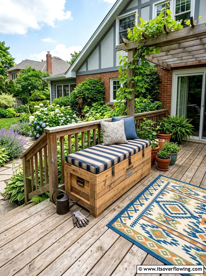 Pallet storage box - 25 recycled garden ideas with pallets