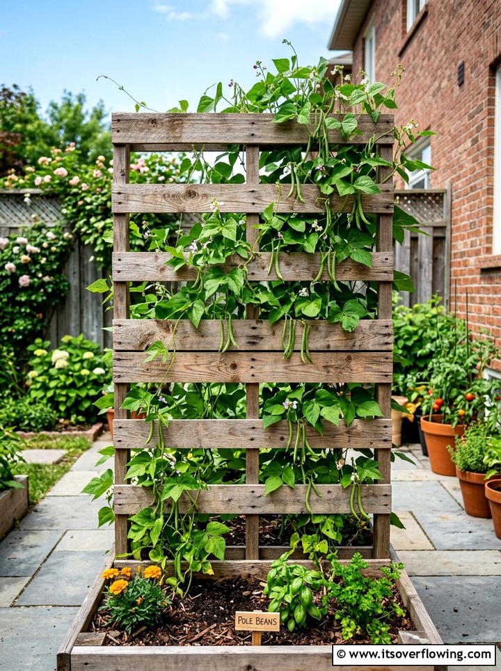 Pallet wood - 25 reusing old things ideas for trellis