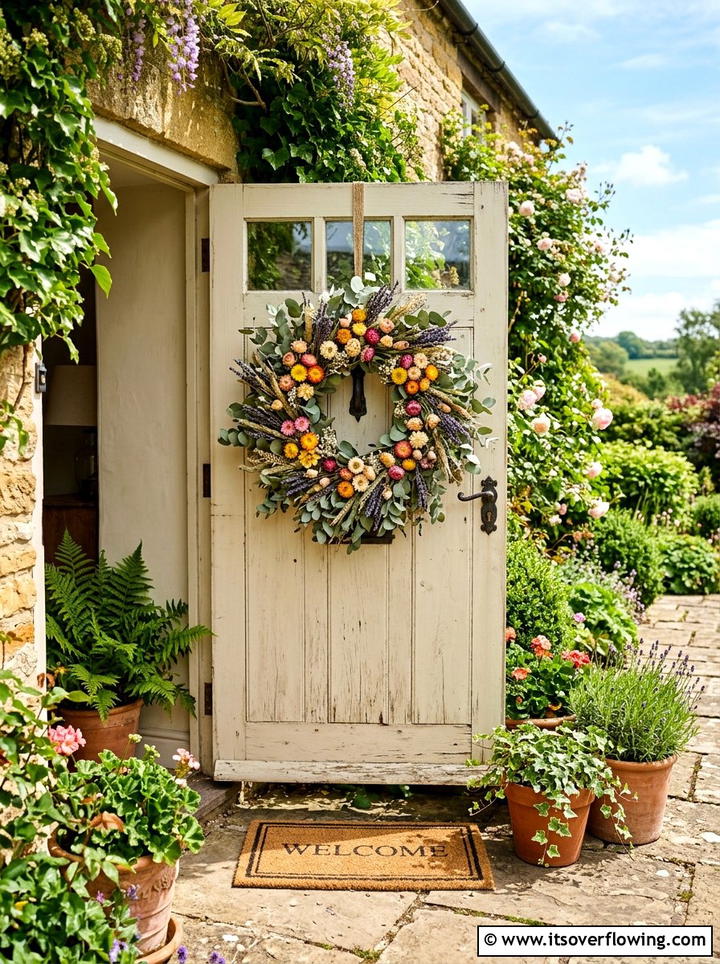 Pampas Grass Decor - 25 front porch decor ideas with boho textures