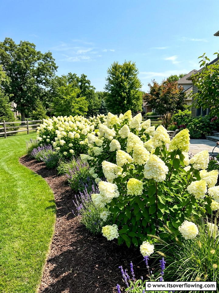 Panicle hydrangea sunny garden - 25 garden ideas with hydrangeas