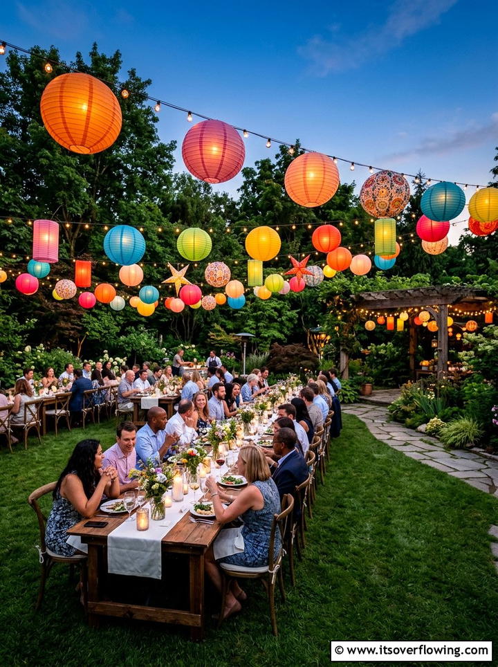 Paper Lanterns For Outdoors - 25 backyard decorating ideas with lights