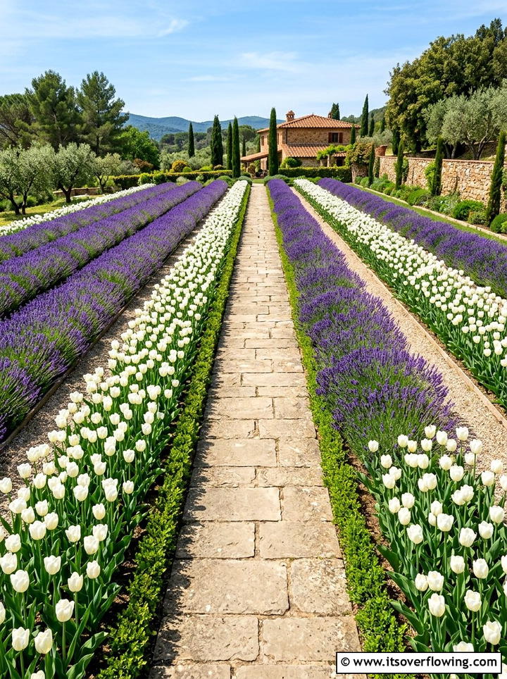 Parallel line garden - 25 creative garden ideas with geometric beds