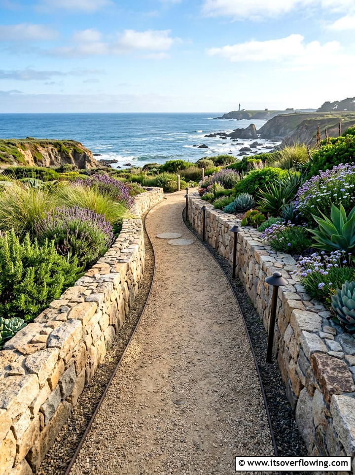 Pathway retaining wall - 25 garden design ideas with retaining walls