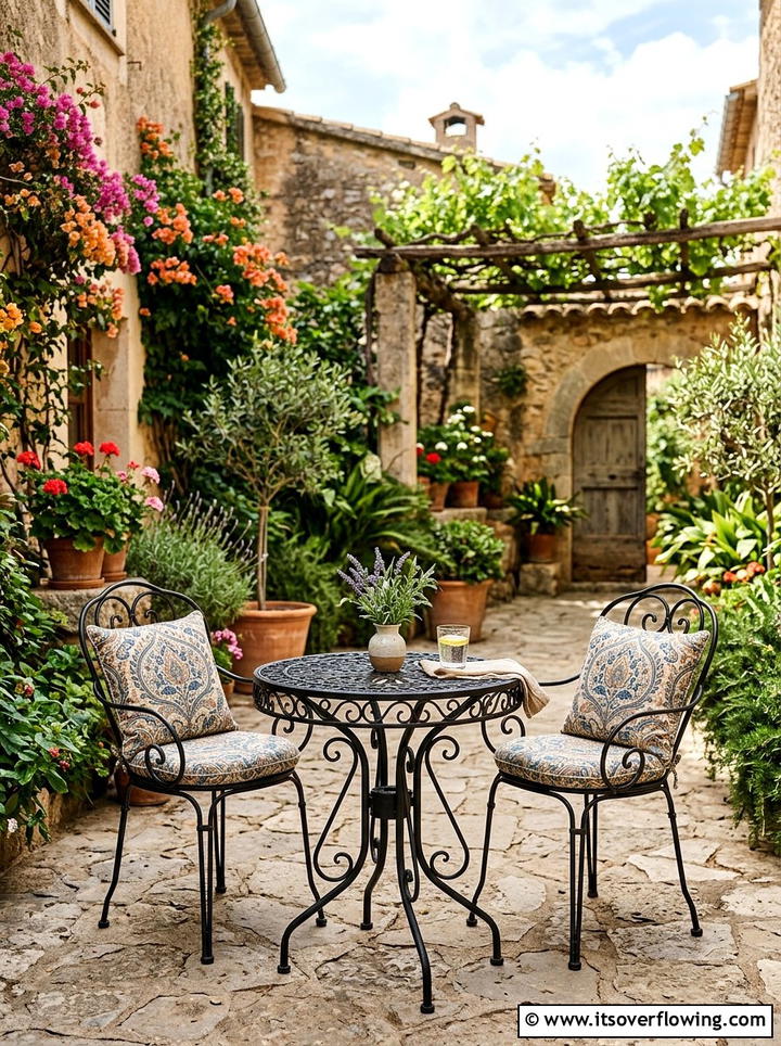 Patio Bistro Set - 25 small garden ideas for townhouses