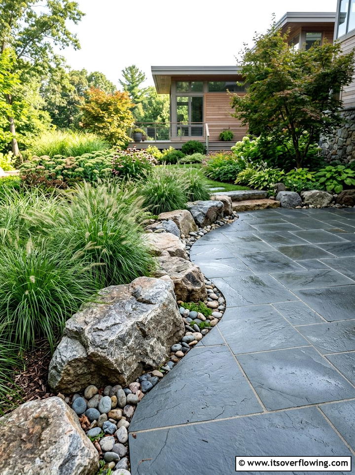 Patio Edge Rocks - 25 backyard ideas with boulder accents