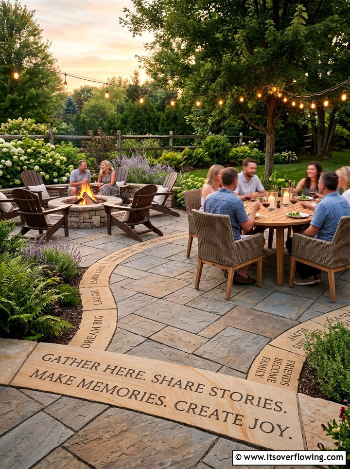 Patio Perimeter Quote Stones - 25 creative garden ideas with quote stones