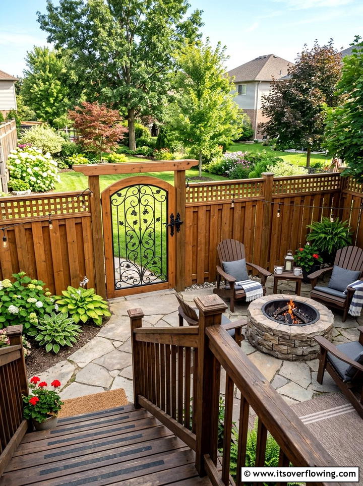 Patio gate - 25 upcycled garden ideas with old gates