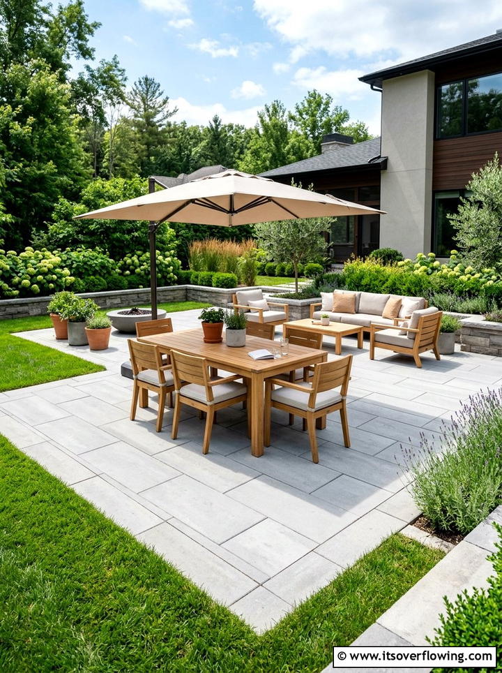 Paver Patio - 25 backyard ideas with patio