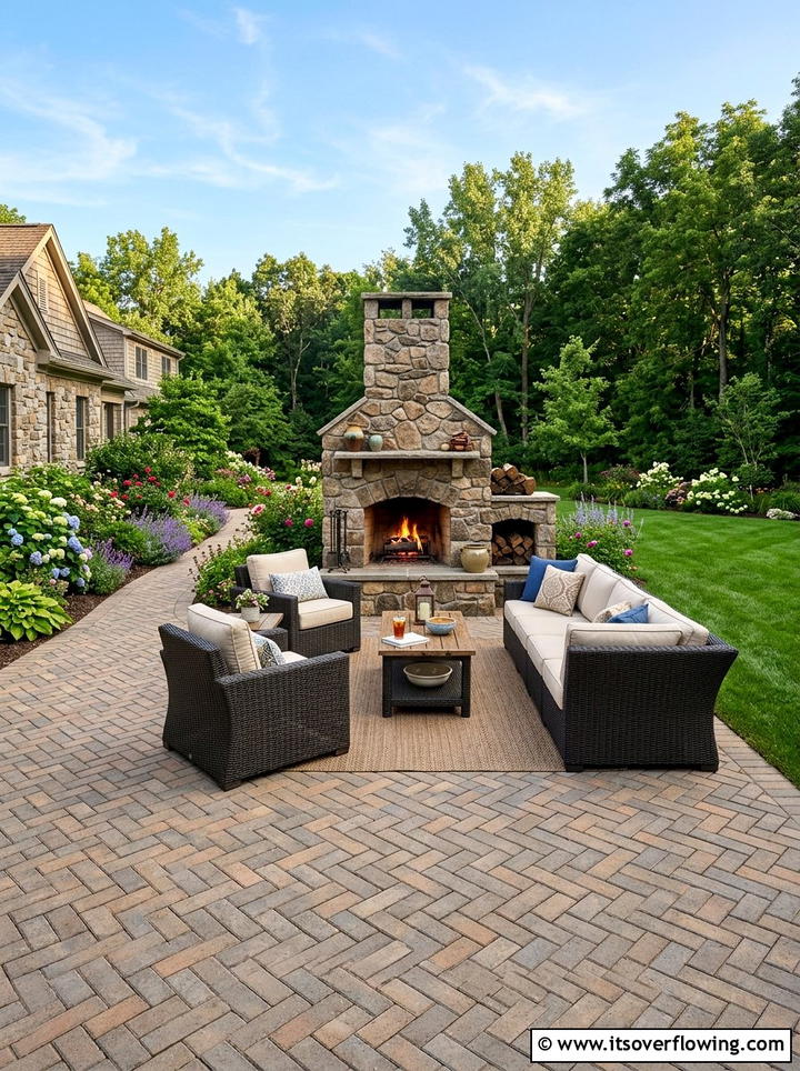 Paver Patio Terrace - 25 garden design ideas with terraces