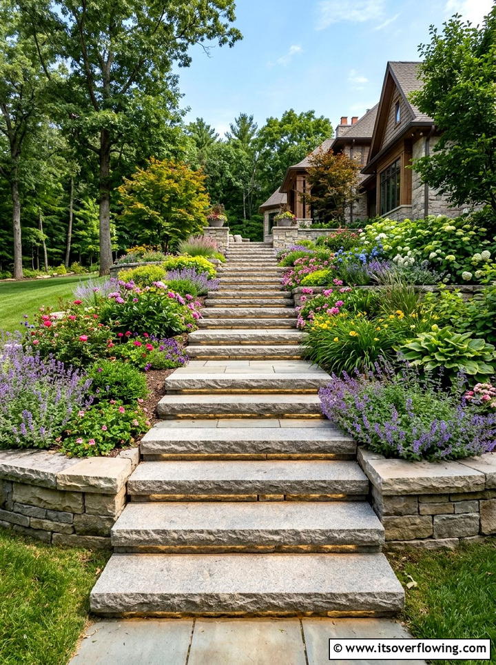 Paver Steps For Sloped Yard - 25 backyard ideas with pavers