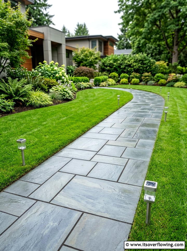 Paver Walkway - 25 backyard ideas for low upkeep
