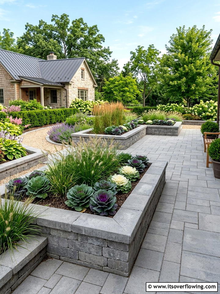 Paver raised garden beds - 25 garden ideas with raised beds