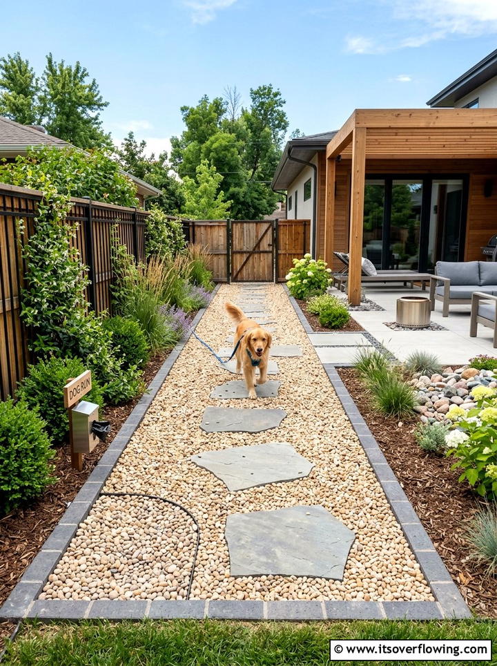 Pea Gravel Dog Run - 25 backyard ideas for dogs