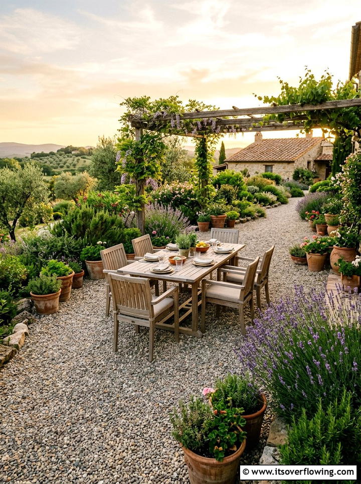 Pea Gravel Patio - 25 garden ideas with gravel