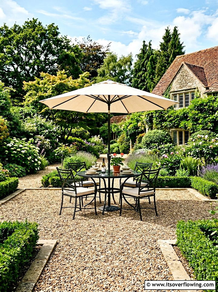 Pea Gravel Patio - 25 backyard ideas for weekend projects