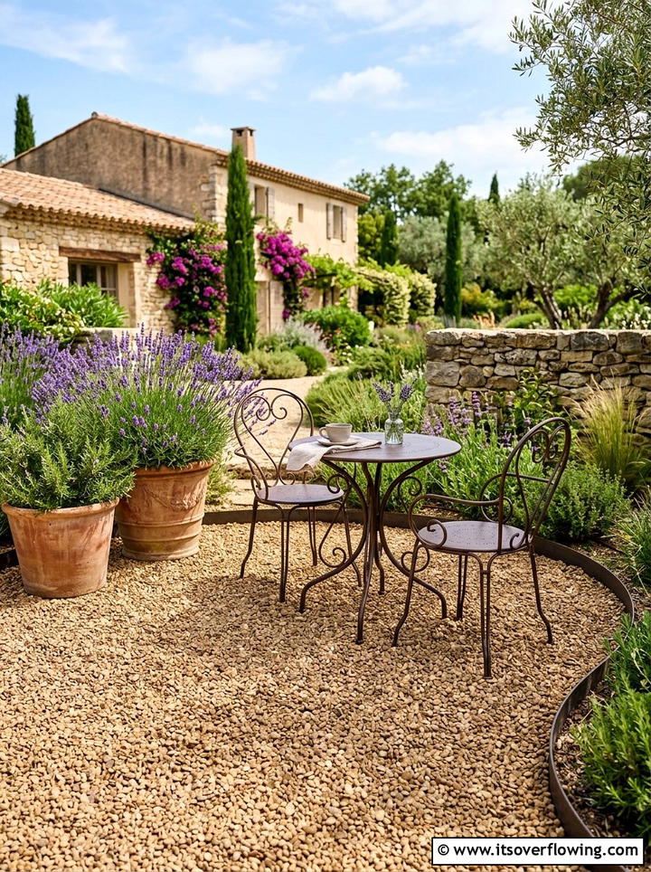 Pea Gravel Patio - 25 backyard ideas with gravel