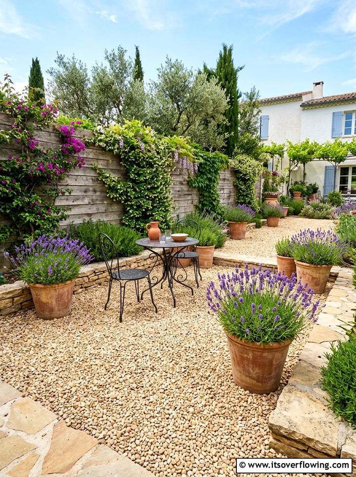 Pea gravel patio - 25 backyard ideas for suburban homes