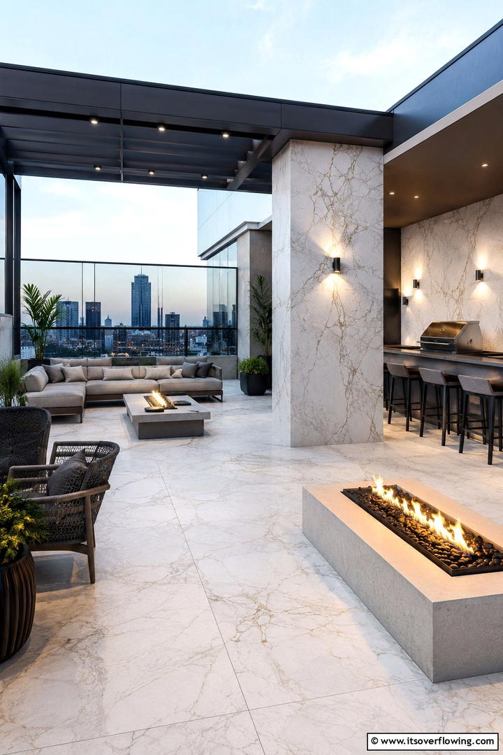 Pebble Stone Detailing - 30 Exterior Stone Types for Rustic to Modern House Designs